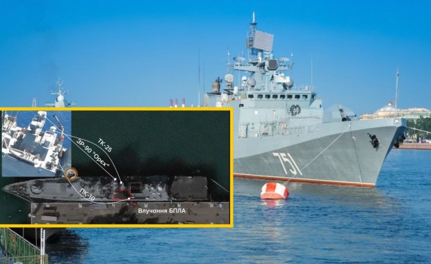 "Admirał Essen" nie może strzelać. Bardzo udany atak Ukraińców w Noworosyjsku