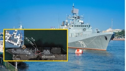 "Admirał Essen" nie może strzelać. Bardzo udany atak Ukraińców w Noworosyjsku