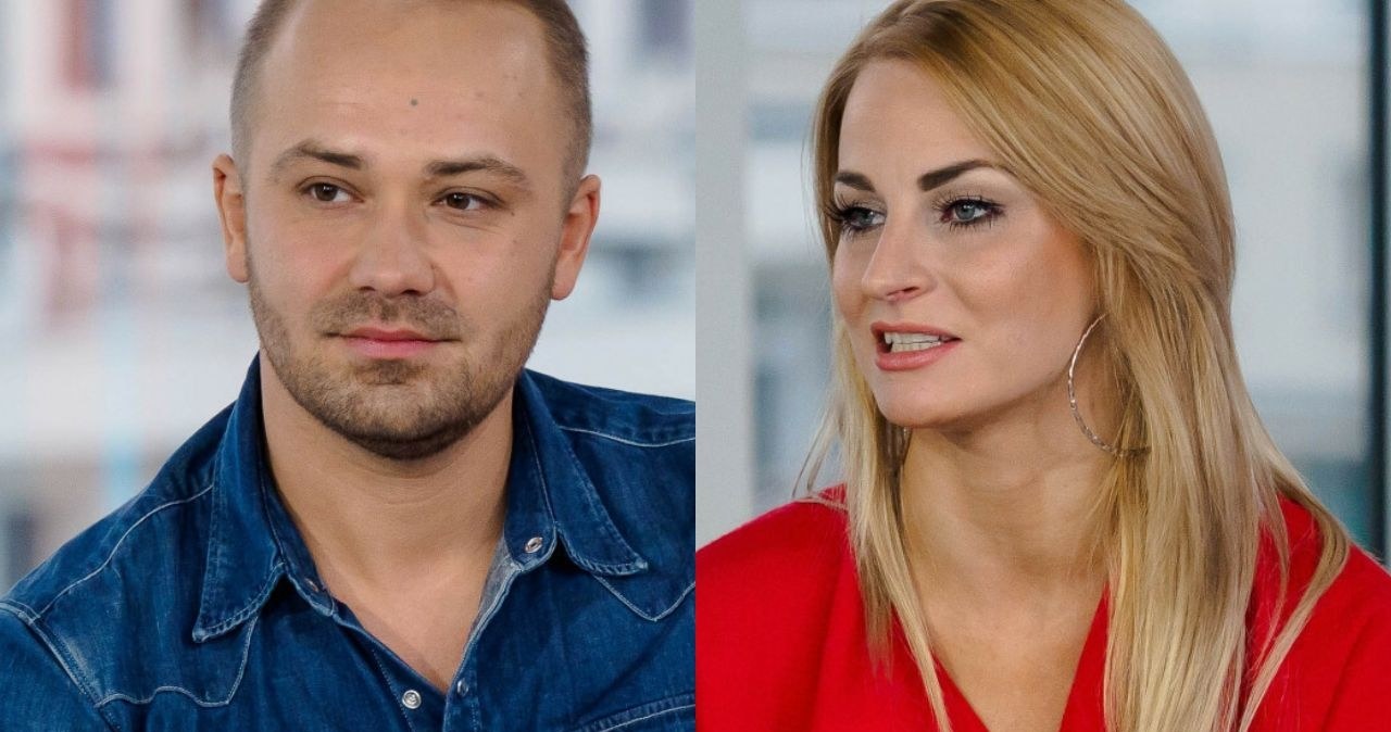Adrian Szymaniak i Anita Szydłowska ze "Ślub od pierwszego wejrzenia" /TOMASZ URBANEK/Dzien Dobry TVN/East News /East News