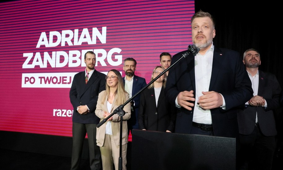 Adrian Zandberg nie porze żadnego z dwóch kandydatów na prezydenta RP /Wojciech Olkusnik/ /East News