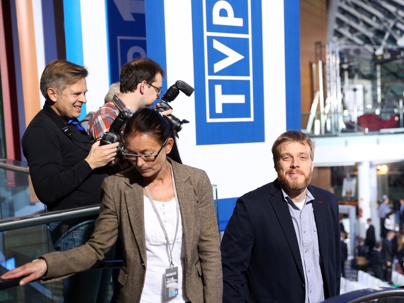 Adrian Zandberg w siedzibie TVP /Krystian Maj /Agencja FORUM