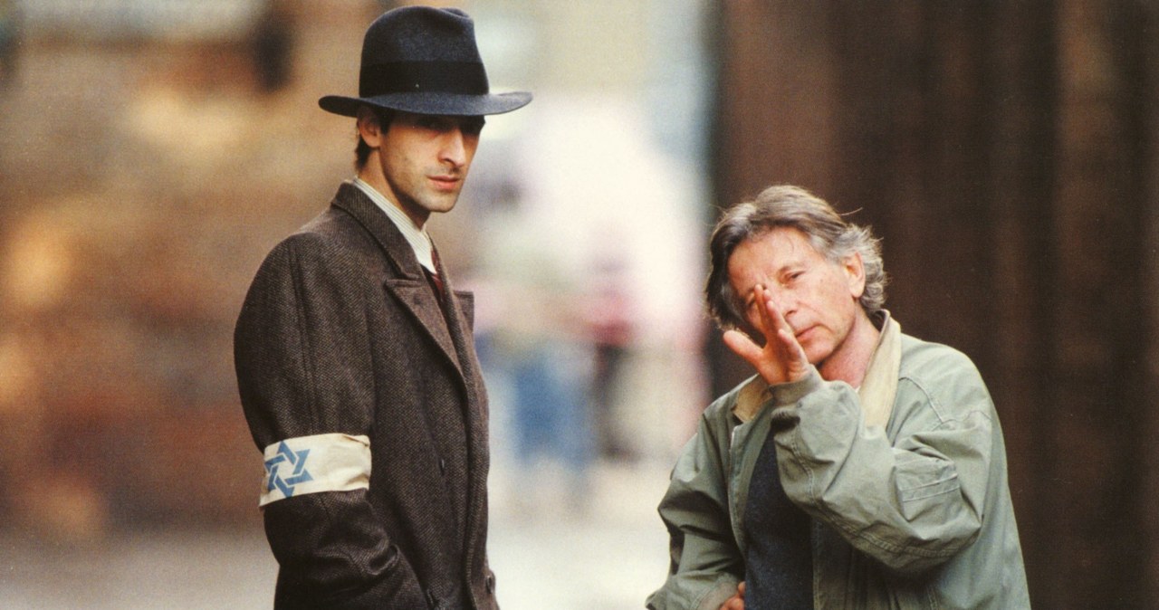 Adrien Brody i Roman Polański na planie "Pianisty" /Mary Evans Picture Library /East News