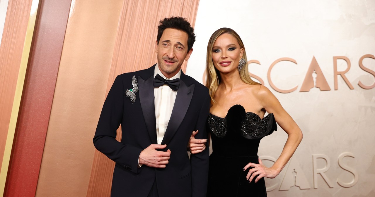 Adrien Brody z partnerką Georginą Chapman /Mike Coppola/Getty Images /Getty Images