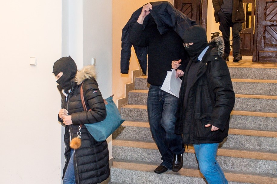 Adwokat Robert N. doprowadzany na posiedzenie sądu we Wrocławiu /Maciej Kulczyński /PAP