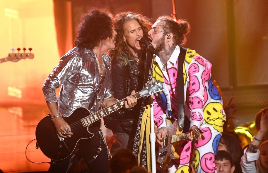 Aerosmith na scenie na zdjęciu z 2018 roku /foto. PA /PAP/EPA