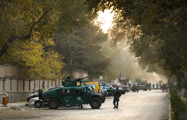 Afgańskie siły specjalne w pobliżu uniwersytetu w Kabulu /HEDAYATULLAH AMID /PAP/EPA
