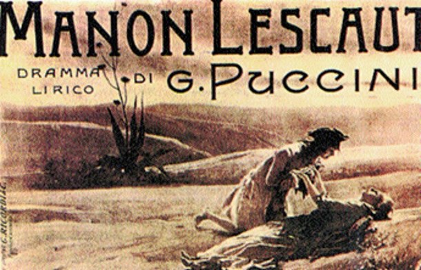 Afisz do opery Giacomo Pucciniego Manon Lescaut /Encyklopedia Internautica