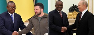 Afrykański emisariusz w Kijowie. Przyleciał prosto z Moskwy