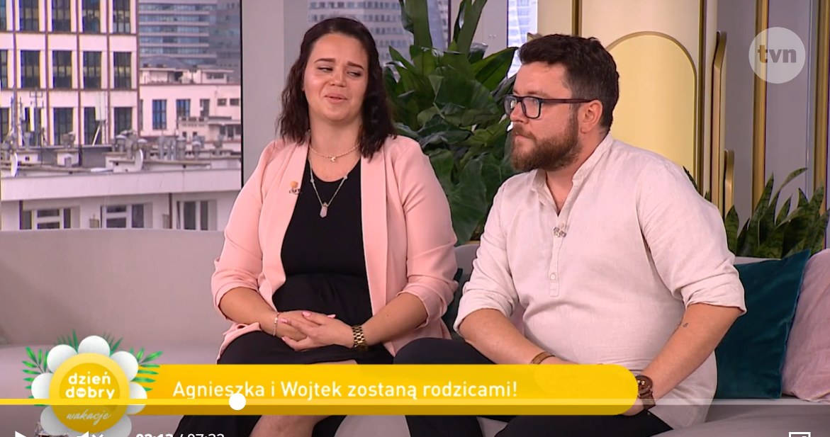 Aga i Wojtek w "Dzień dobry wakacje" /TVN