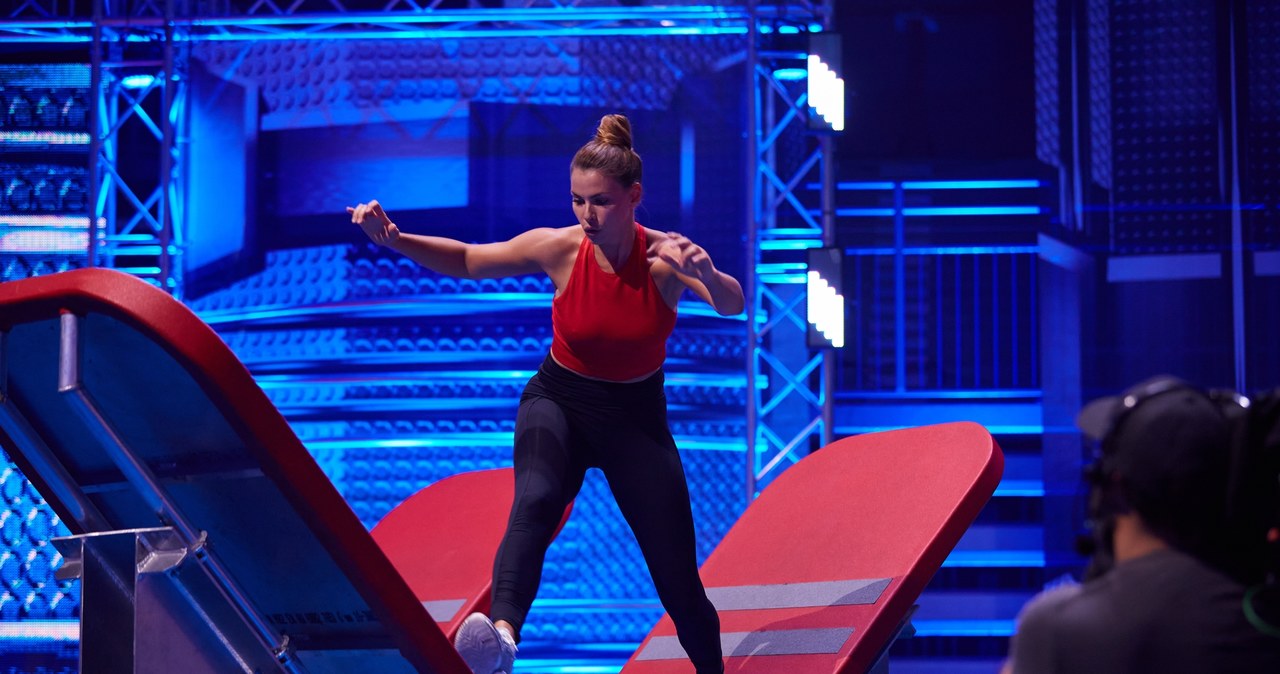 Agata Biernat na torze "Ninja Warrior Polska" /Krystian Szczęsny /Polsat