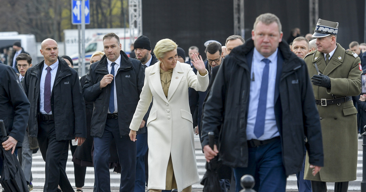 Agata Duda na obchodach Święta Niepodległości /Piętka Mieszko /AKPA