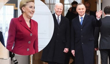 Agata Duda nie witała Joe Bidena w drzwiach Pałacu. Już wiadomo, gdzie się podziała! 