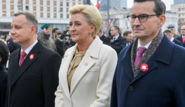 Agata Duda w modnych kozaczkach na obchodach Święta Niepodległości. Jej strój nie był przypadkowy