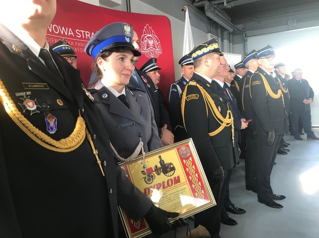 Agata Haluch-Willmann została wyróżniona przez komendanta głównego straży pożarnej. /Marcin Buczek /RMF FM