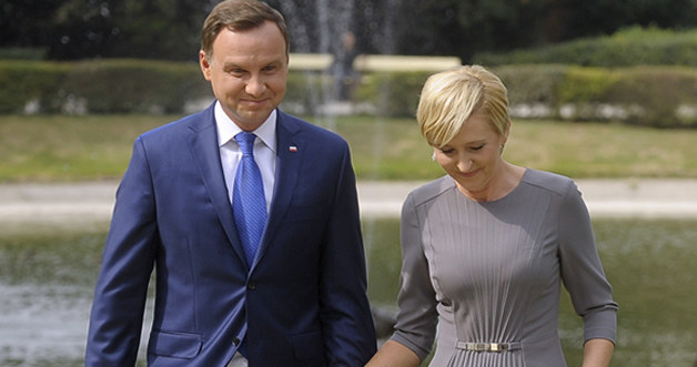 Agata i Andrzej Duda /- /AKPA