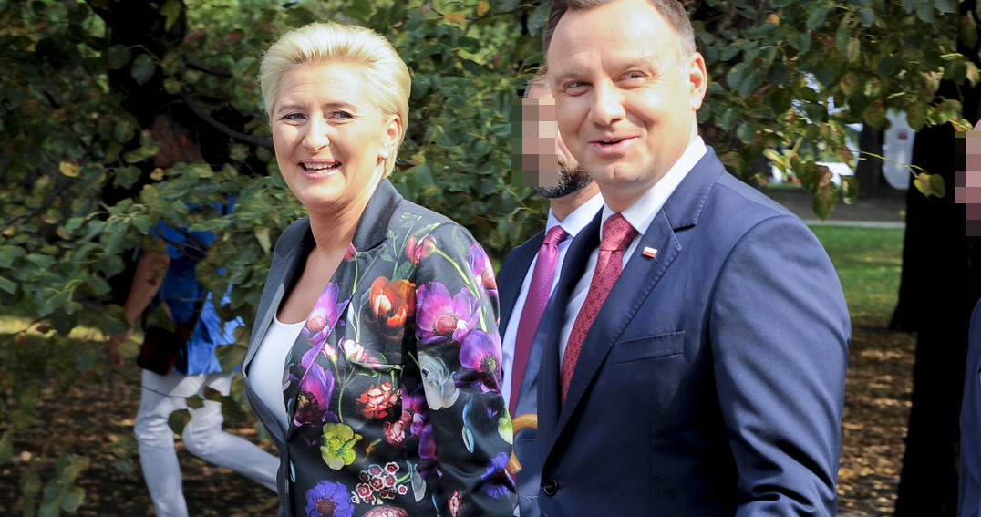 Agata i Andrzej Dudowie /Gałązka /AKPA