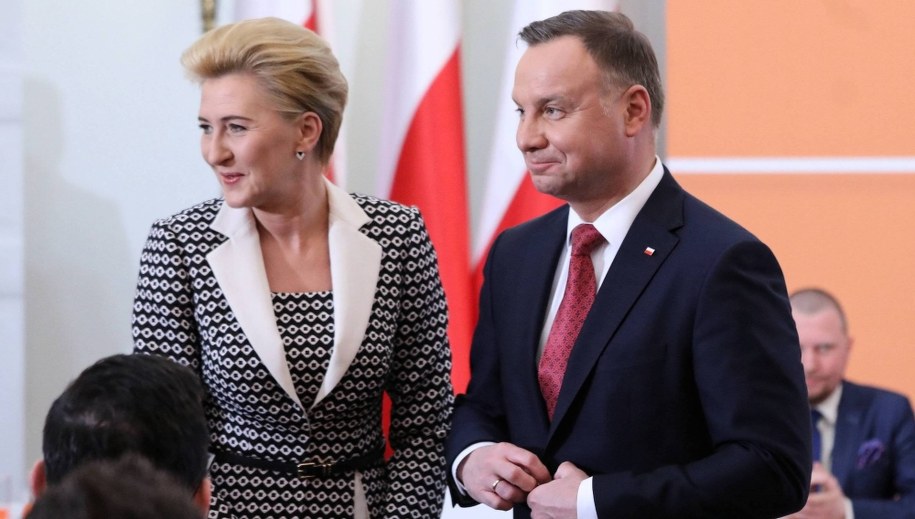 Agata Kornhauser-Duda i Andrzej Duda / 	Tomasz Gzell    /PAP