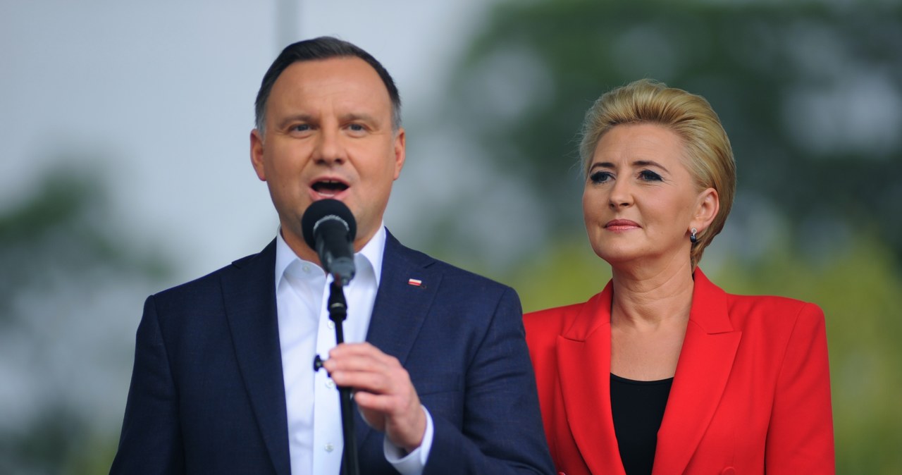 Agata Kornhauser-Duda i Andrzej Duda /Adam Chelstowski /Agencja FORUM