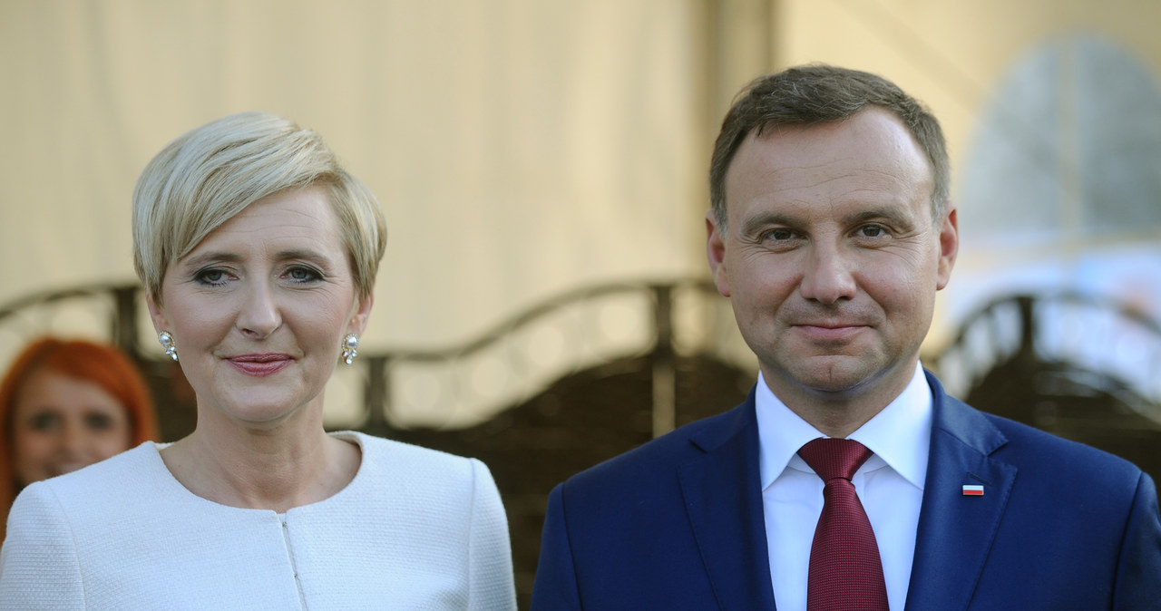 Agata Kornhauser-Duda i Andrzej Duda /Adam Chelstowski /Agencja FORUM