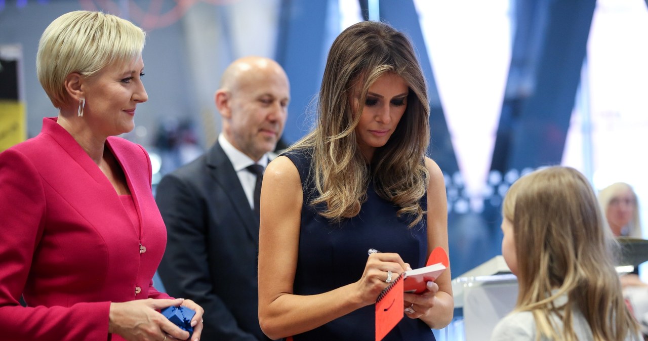 Agata Kornhauser-Duda i Melania Trump w Centrum Nauki Kopernik /Rafał Guz /PAP