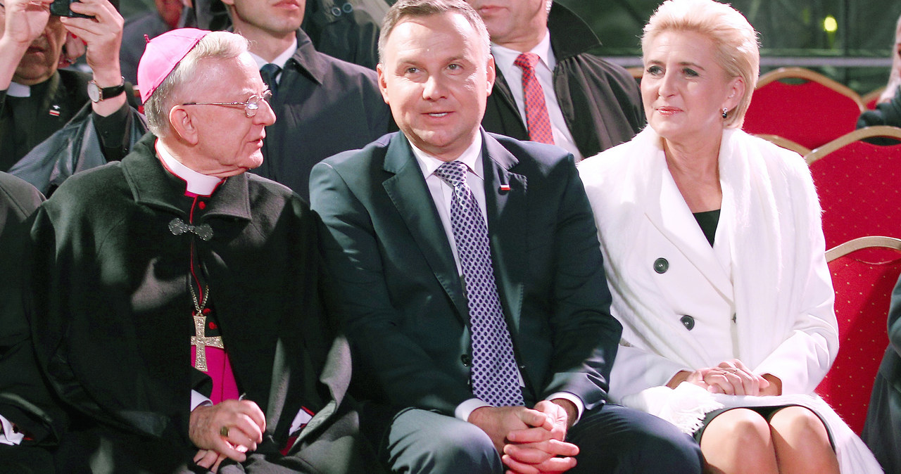 Agata Kornhauser-Duda, prezydent Andrzej Duda, abp Marek Jędraszewski /Damian Klamka /East News