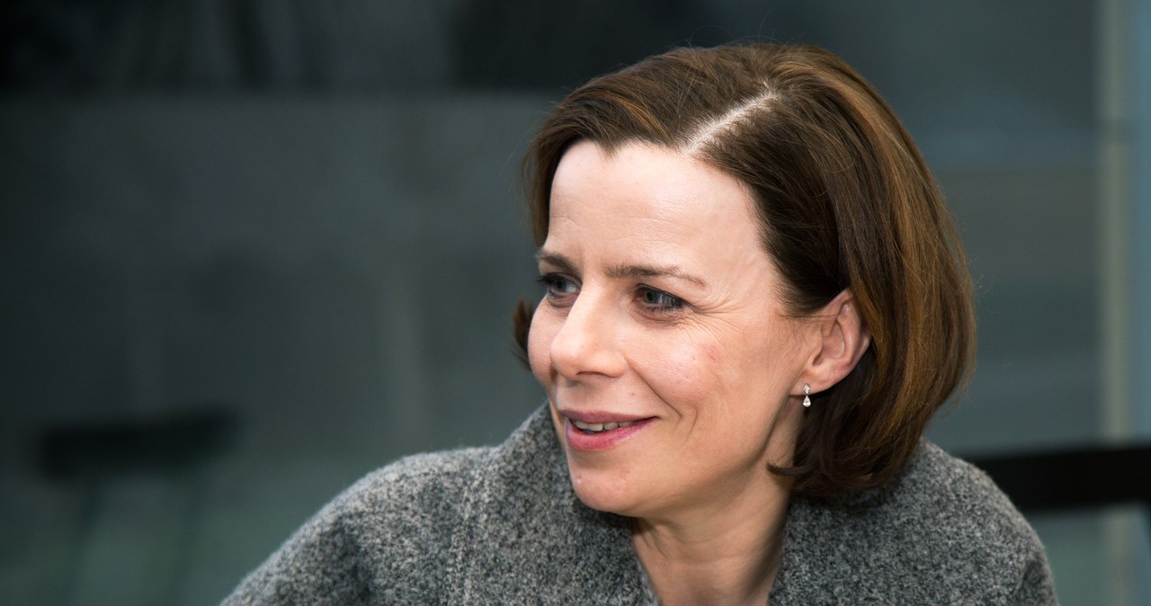 Agata Kulesza na planie serialu "Krew z krwi" /Grazyna Myslinska / FORUM /Agencja FORUM