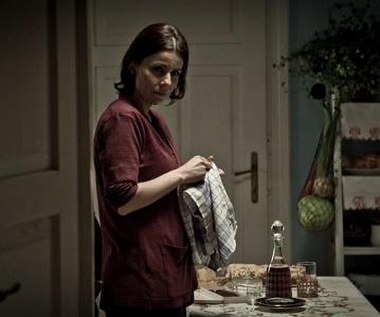 Agata Kulesza w scenie z filmu "Pod Mocnym Aniołem"