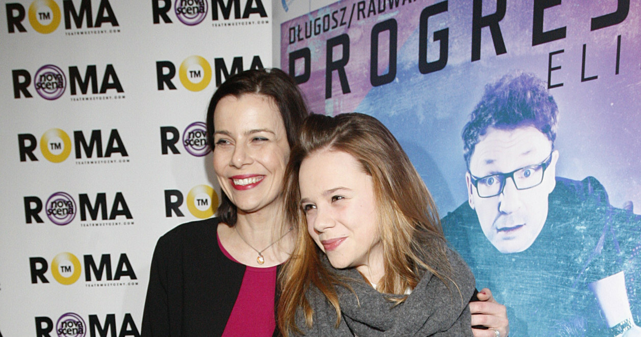 Agata Kulesza z córką Marianną /Adam Guz/Reporter /East News