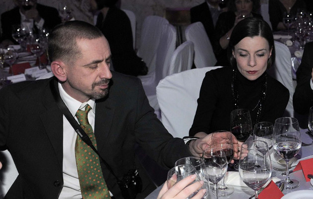 Agata Kulesza z mężem Marcinem na Srebrnych Jabłkach /East News