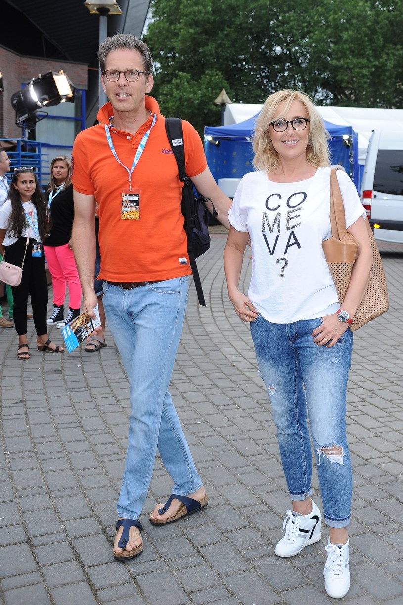 Agata Młynarska z mężem Przemysławem /Andras Szilagyi /MWMedia