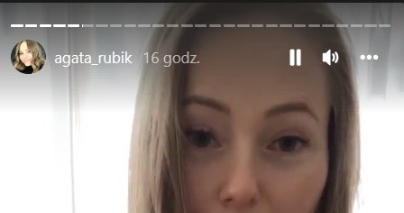 Agata Rubik wypowiedziała się na temat rozwodu Kasi Cichopek i Marcina Hakiela /Screen z instastory www.instagram.com/agata_rubik /Instagram