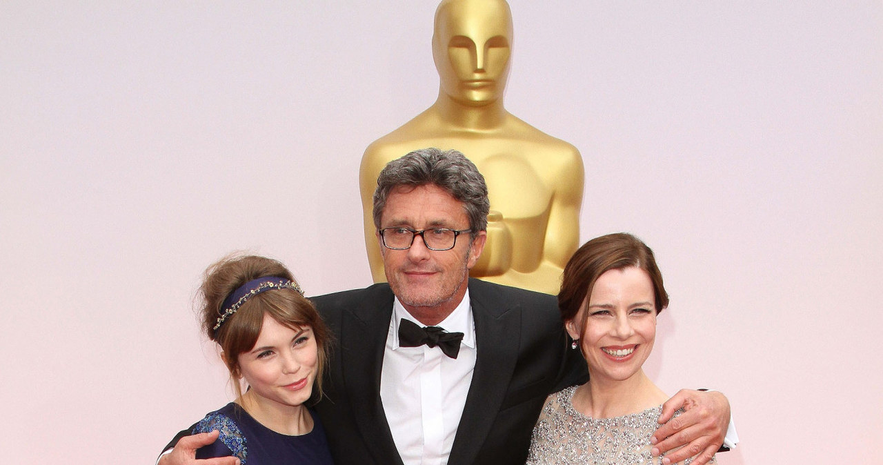 Agata Trzebuchowska, Paweł Pawlikowski i Agata Kulesza na rozdaniu Oscarów, 2015 r. /	AdMedia /East News