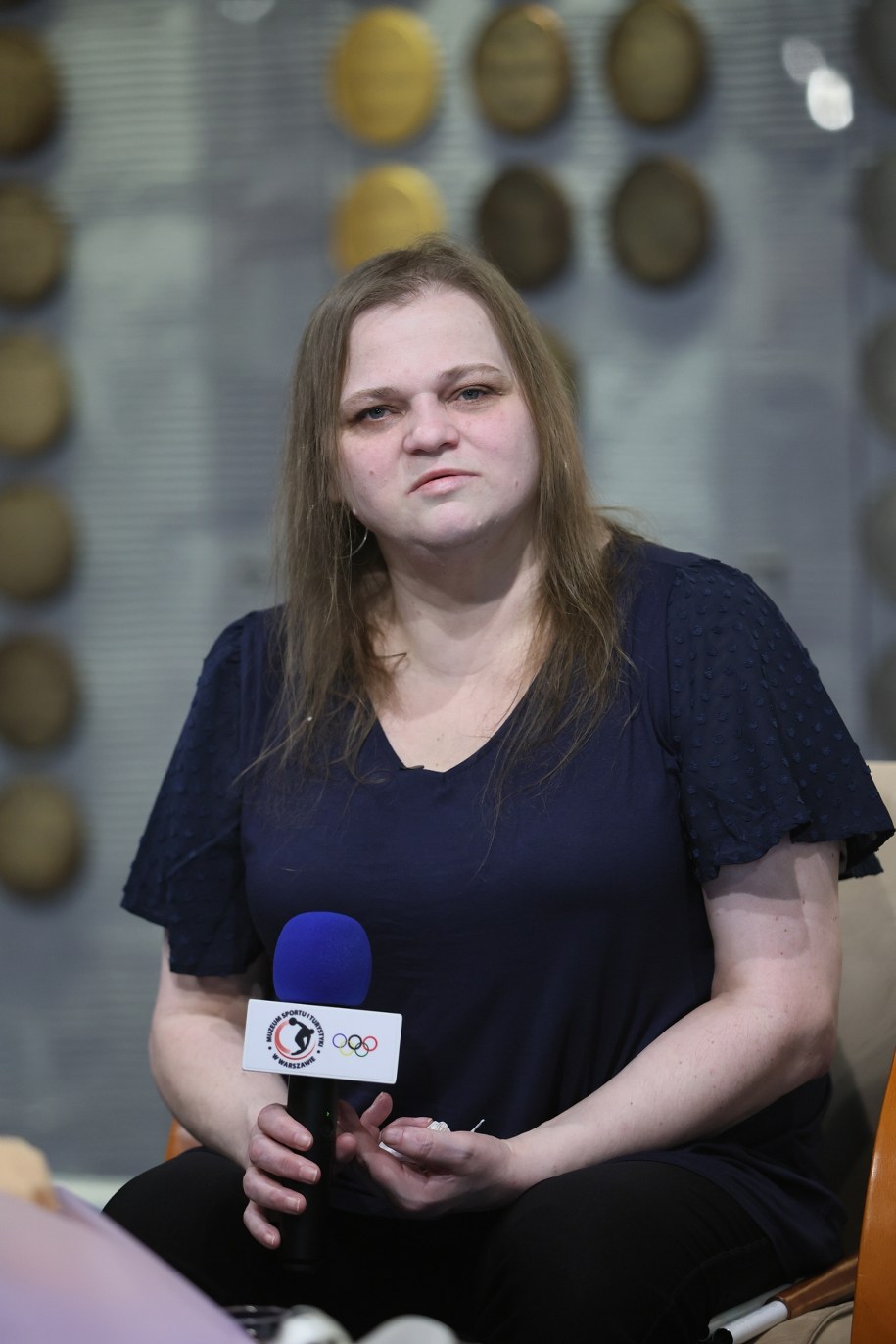 Agata Wróbel na spotkaniu autorskim /Leszek Szymański /PAP