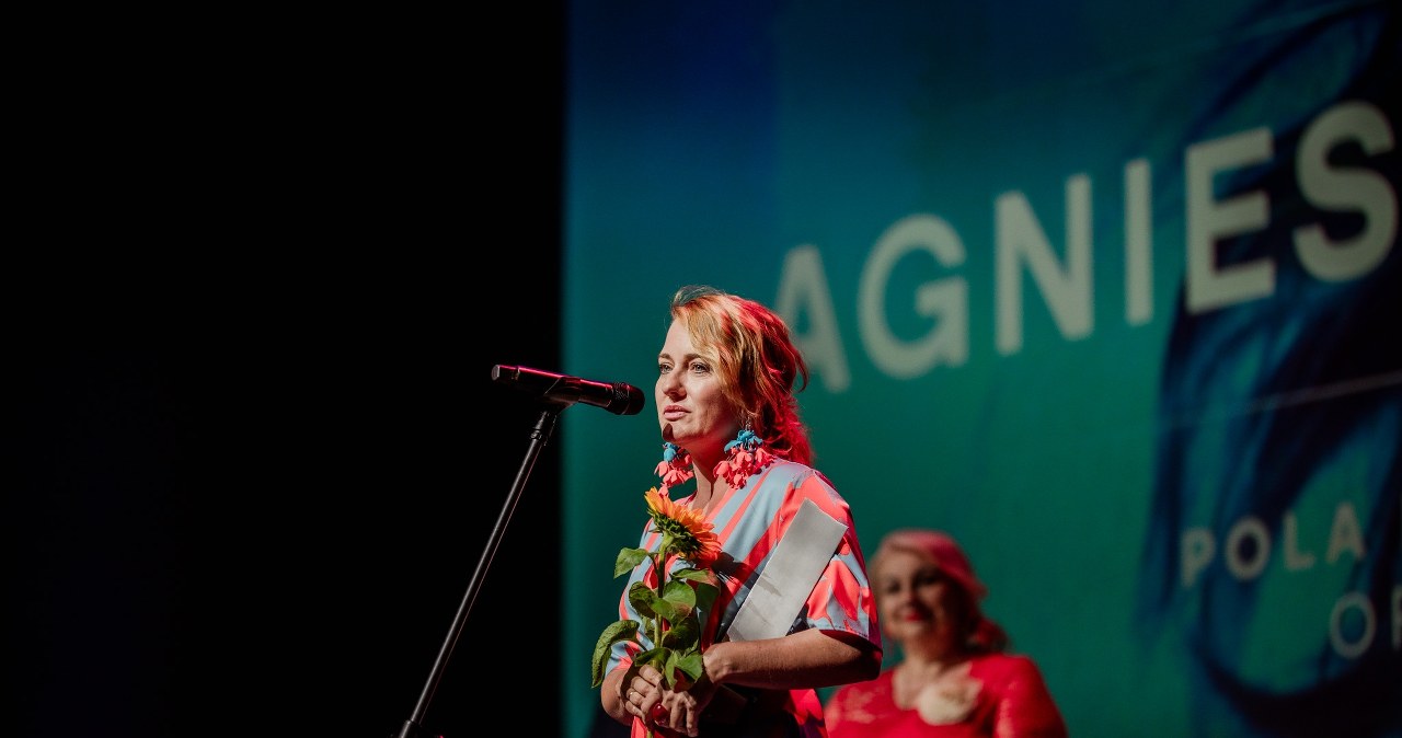 Agnieszka Dulęba-Kasza z Nagrodą Filmową Marszałka Województwa Kujawsko-Pomorskiego im. Poli Negri /Julia Marszewska /materiały prasowe
