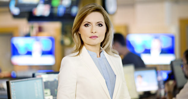 Agnieszka Gozdyra związana jest z Polsat News od początku nadawania kanału /Polsat