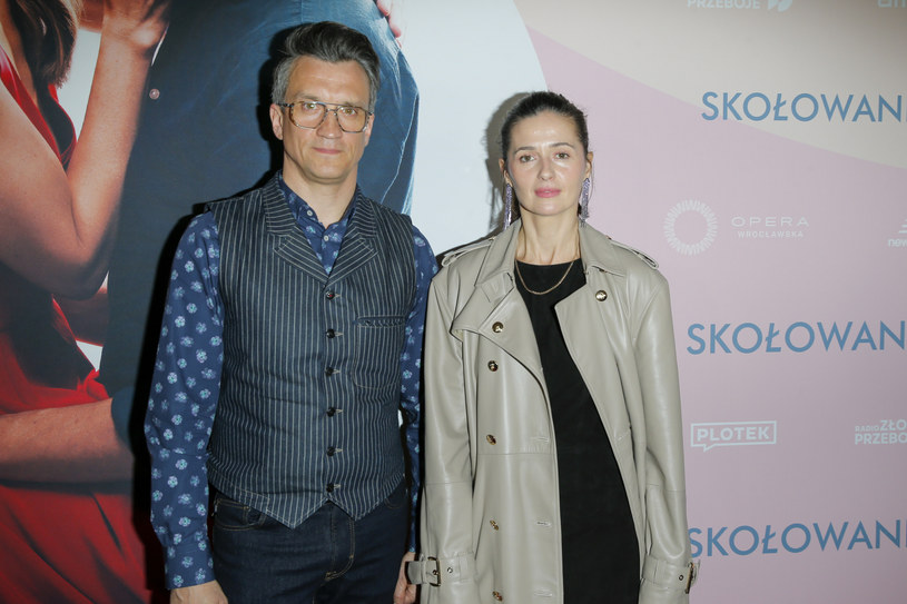 Agnieszka Grochowska i Michał Czernecki na premierze filmu "Skołowani" /Podlewski /AKPA