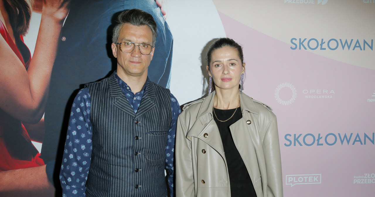 Agnieszka Grochowska i Michał Czernecki na premierze filmu "Skołowani" /Podlewski /AKPA