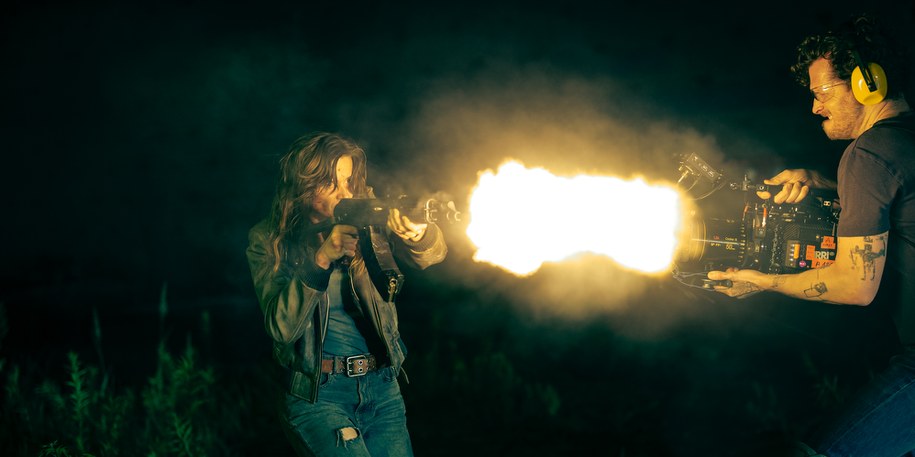 Agnieszka Grochowska na planie filmu "Dzień Matki" /Netflix  /Materiały prasowe