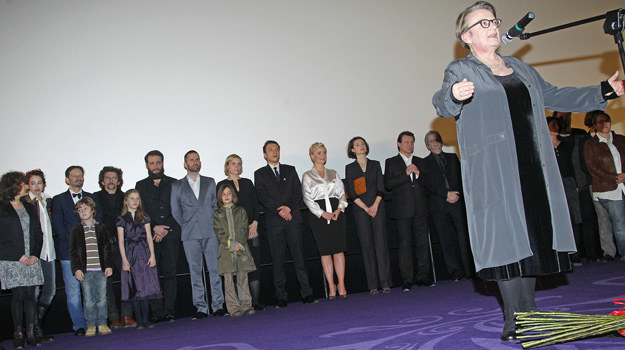 Agnieszka Holland podczas uroczystej premiery filmu "W ciemności" / fot. Engelbrecht /AKPA