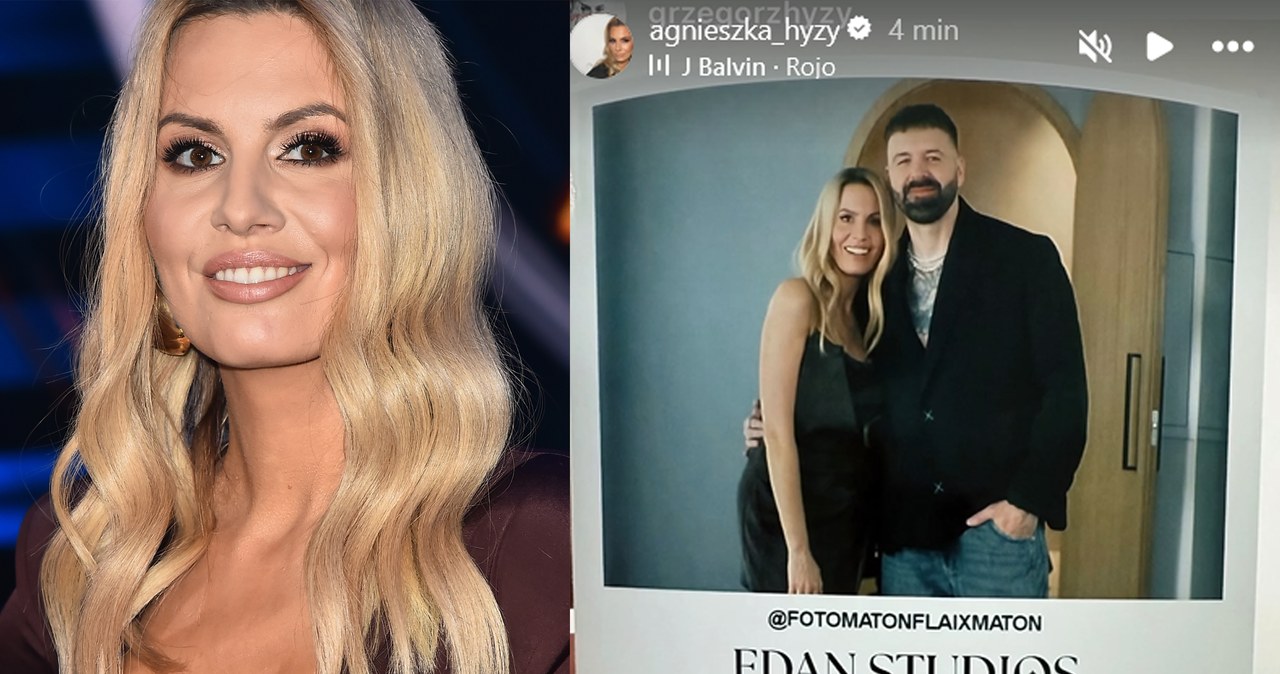 Agnieszka Hyży pojawiła się na otwarciu nowego biznesu Anny Lewandowskiej z mężem /MWMedia, www.instagram.com/agnieszka_hyzy /