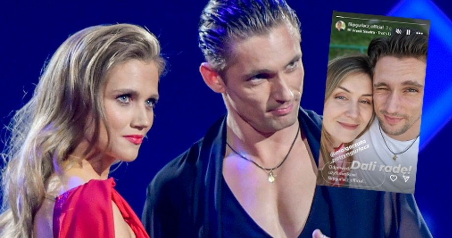 Agnieszka Kaczorowska, Filip Gurłacz i żona aktora /AKPA