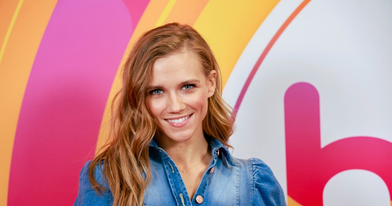 Agnieszka Kaczorowska w studiu "halo tu polsat" /AKPA