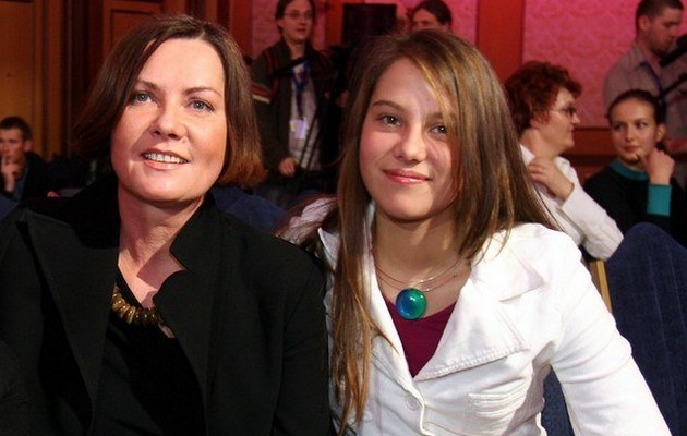 Agnieszka Kotulanka z córką /- /East News