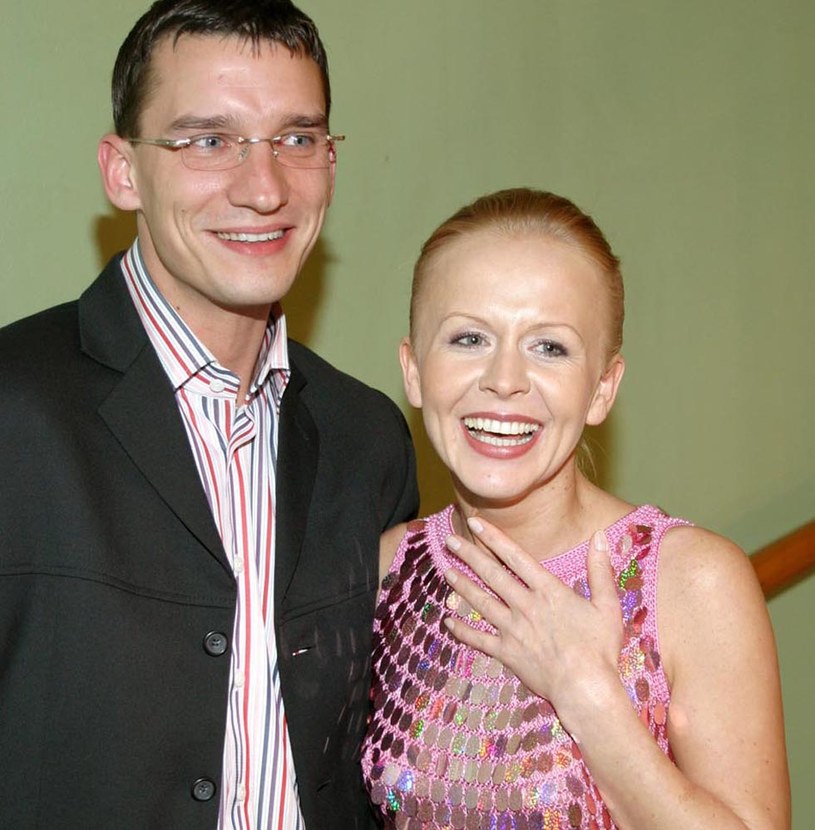 Agnieszka Krukówna z byłym mężem /Źródło: AIM