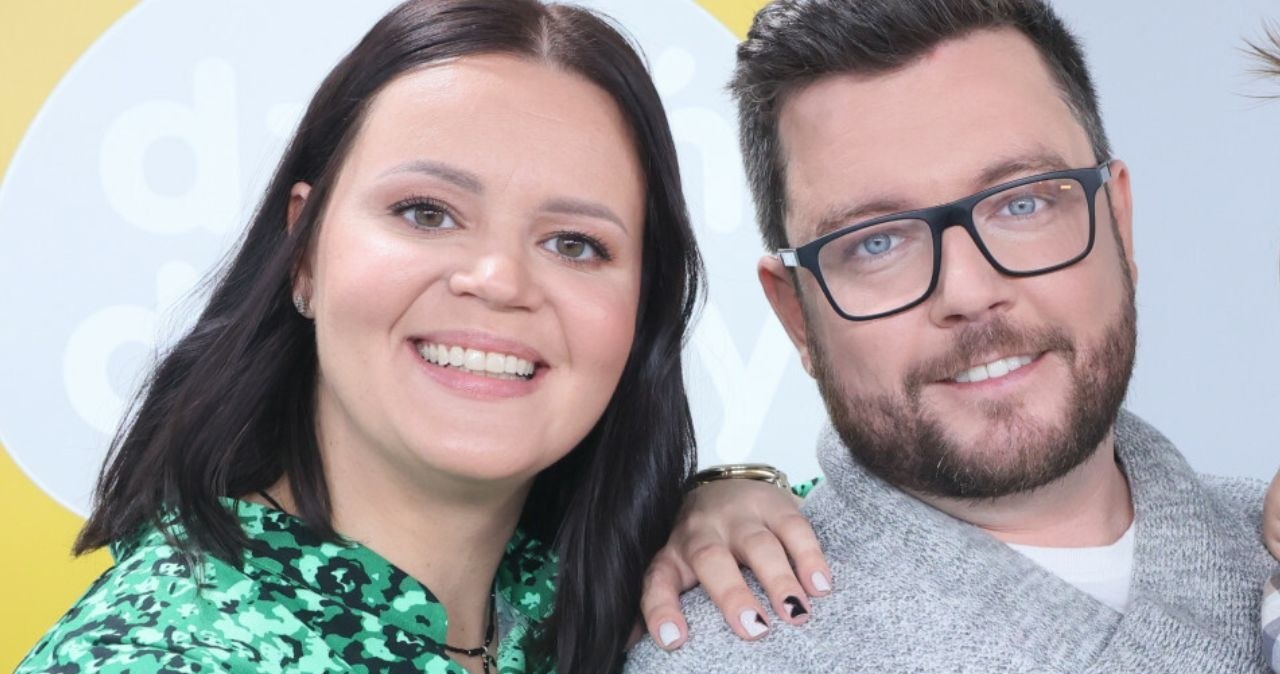 Agnieszka Łyczakowska i Wojciech Janik ze "Ślub od pierwszego wejrzenia" /Wojciech Olkusnik/Dzien Dobry TVN/East News /East News