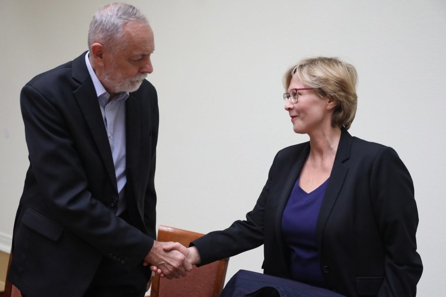 Agnieszka Maria Dudzińska i Rafał Grupiński /	Tomasz Gzell   /PAP