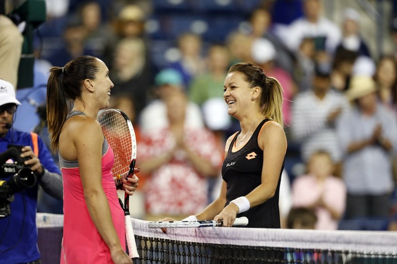 Agnieszka Radwańska i Jelena Janković podczas turnieju Indian Wells /Cal Sport Media /East News