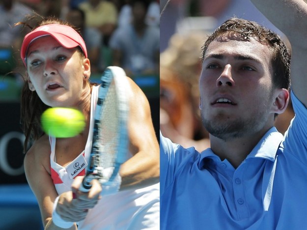 Agnieszka Radwańska i Jerzy Janowicz w 3. rundzie Australian Open /DAVID CROSLING/BARBARA WALTON /PAP/EPA