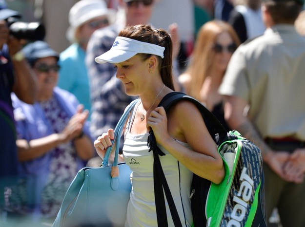 Agnieszka Radwańska kończy przygodę z Wimbledonem 2015 /GERRY PENNY /PAP/EPA