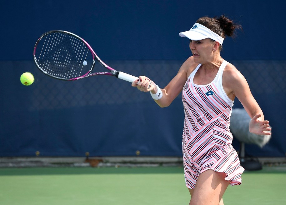 Agnieszka Radwańska podczas US Open /COREY SIPKIN /PAP/EPA